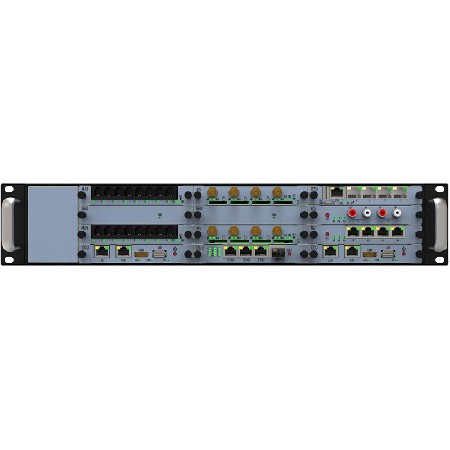 Integrated 2U/4U integrated communication gateway